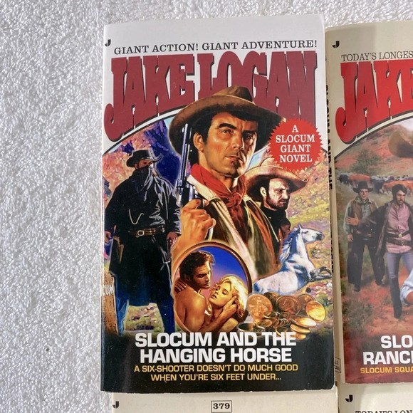 Vintage Jake Logan Action Western Romance Novels x4 - Picture 2 of 14